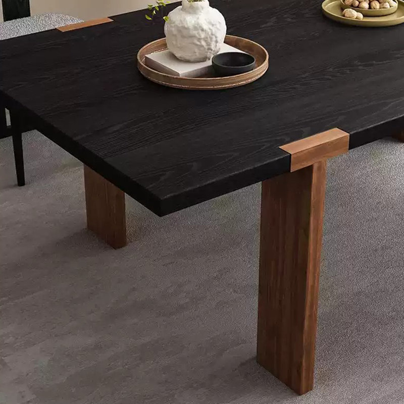 Ensembles de table de salle à manger en bois massif., H 29,53 po x L 62,99 po x l 31,5 po