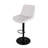 Adjustable Height Upholstered Swivel Bar Stools With Backrest(Set Of 2)-919860581