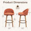 Tabourets de bar pivotants en velours Louise-1740754317-1748791229