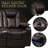 124.4 Inch Power Recliner 4 PC Set With Top-Grain Nappa, Fully Adjustable, Smart Charging, And Dynamic RGB LED Lighting, Recliner-1538367572