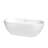 Brooklyn 67'' x 30'' Soaking Acrylic Bathtub-97306381