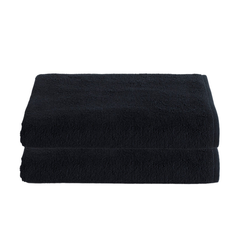 LERINS Turkish Cotton Bath Sheet, Black