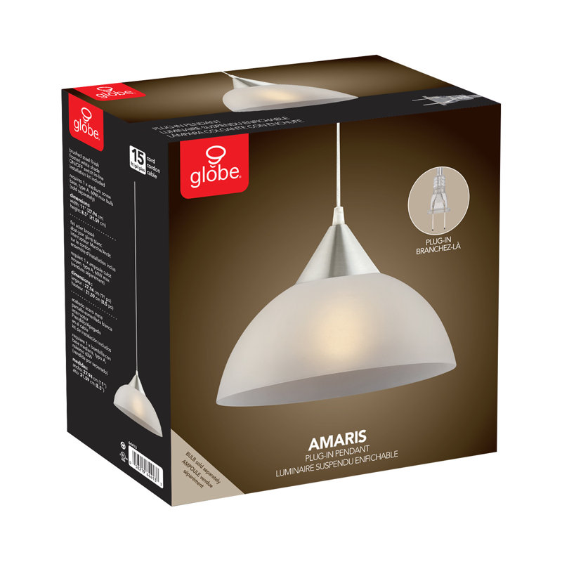 Milosz 1 - Light White Single Pendant, White