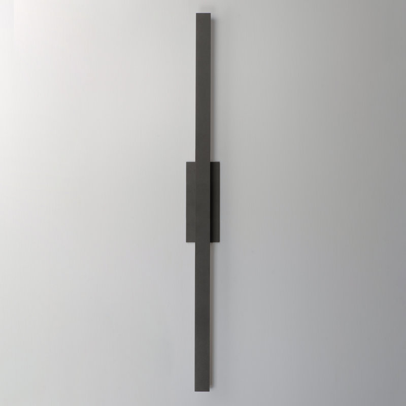 Chesnet-Outdoor Wall Mount, 36" H x 4.5" W x 2.75" D, Architectural Bronze