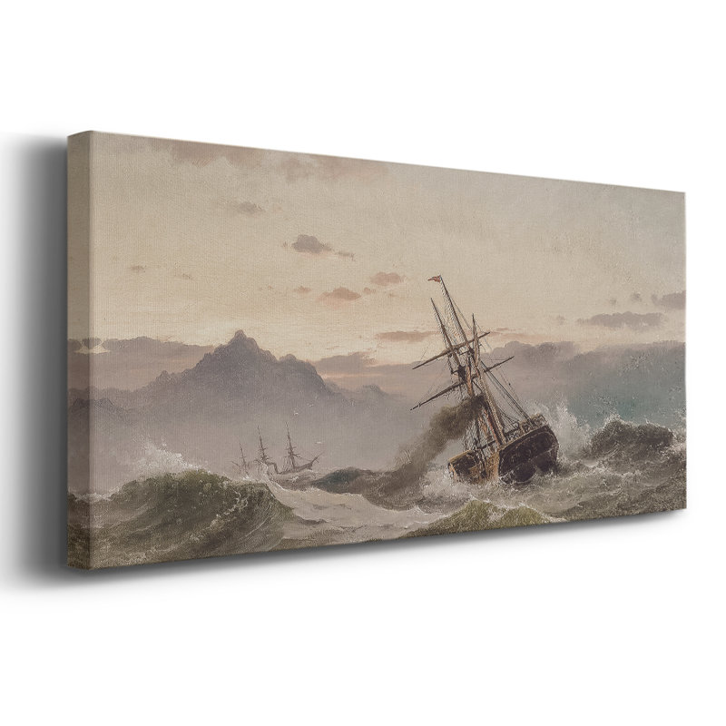 Série nautique-CCCCXCII- Toile tendue avec châssis - Prêt à accrocher, H 12 po x l 30 po