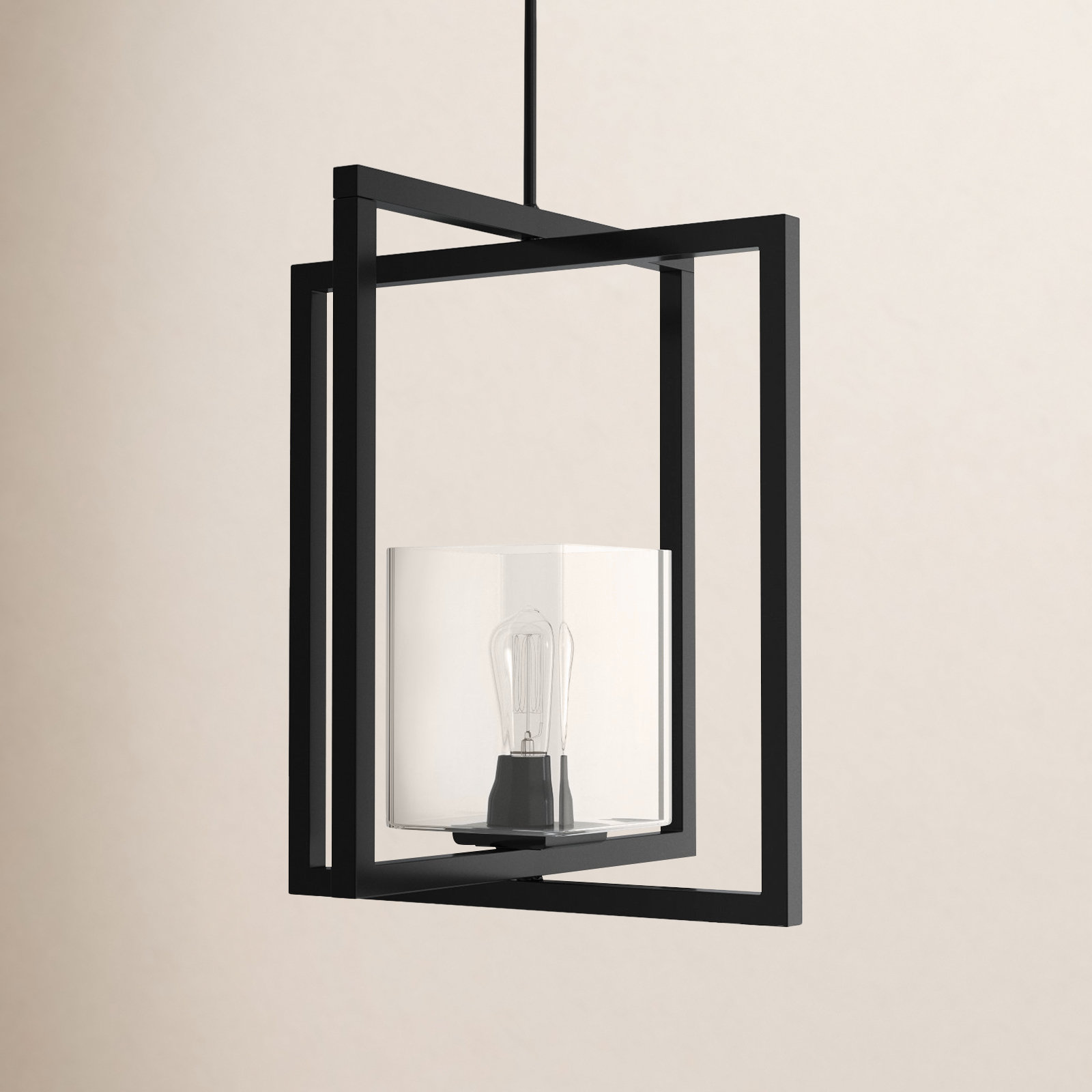 Aya Single Light Glass Dimmable Pendant