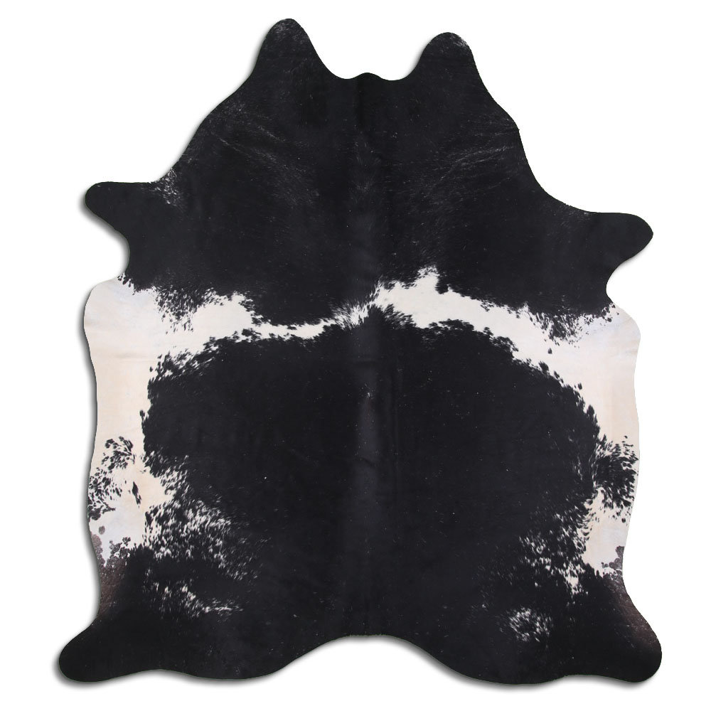 Gracie Oaks Renita Handmade Cowhide Black Rug Wayfair