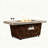 Peirt Rectangle Gas Outdoor Fire Pit Table