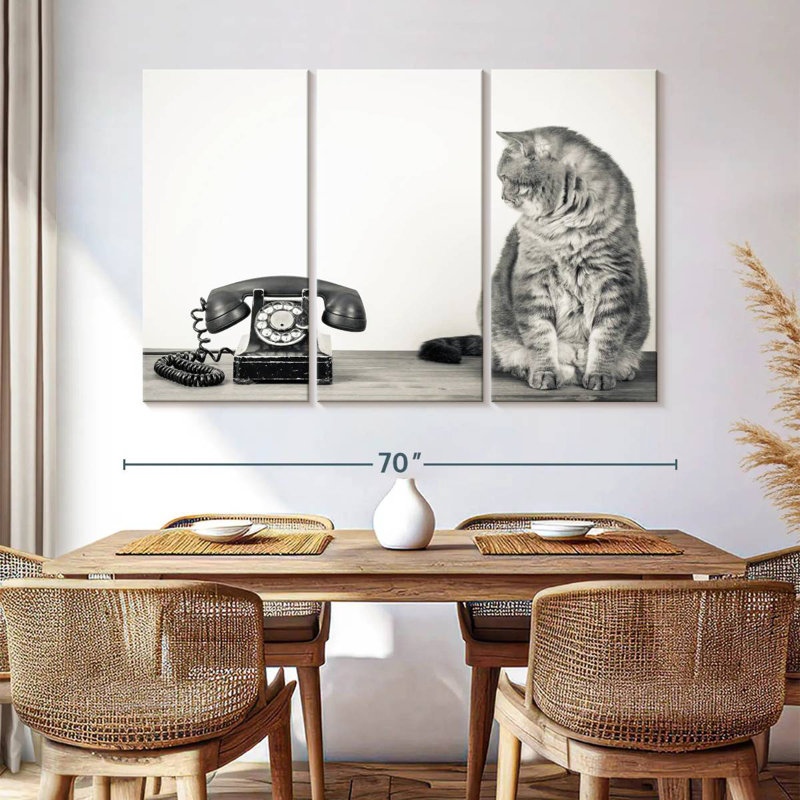 Vintage Cat, 42" H x 65" W