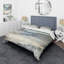 Rock Teal Panel I - Ensemble de housse de couette moderne et contemporain - Microfibre de polyester-38759032