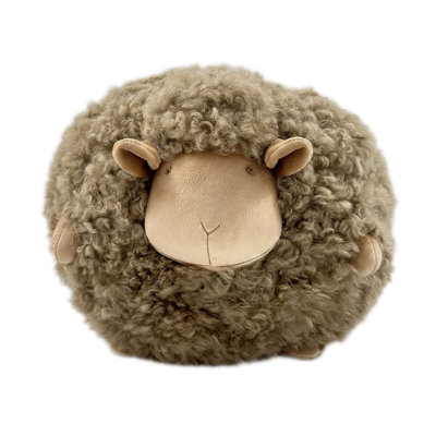 Mongolian Curly Lambskin Plush Sheep Pillow