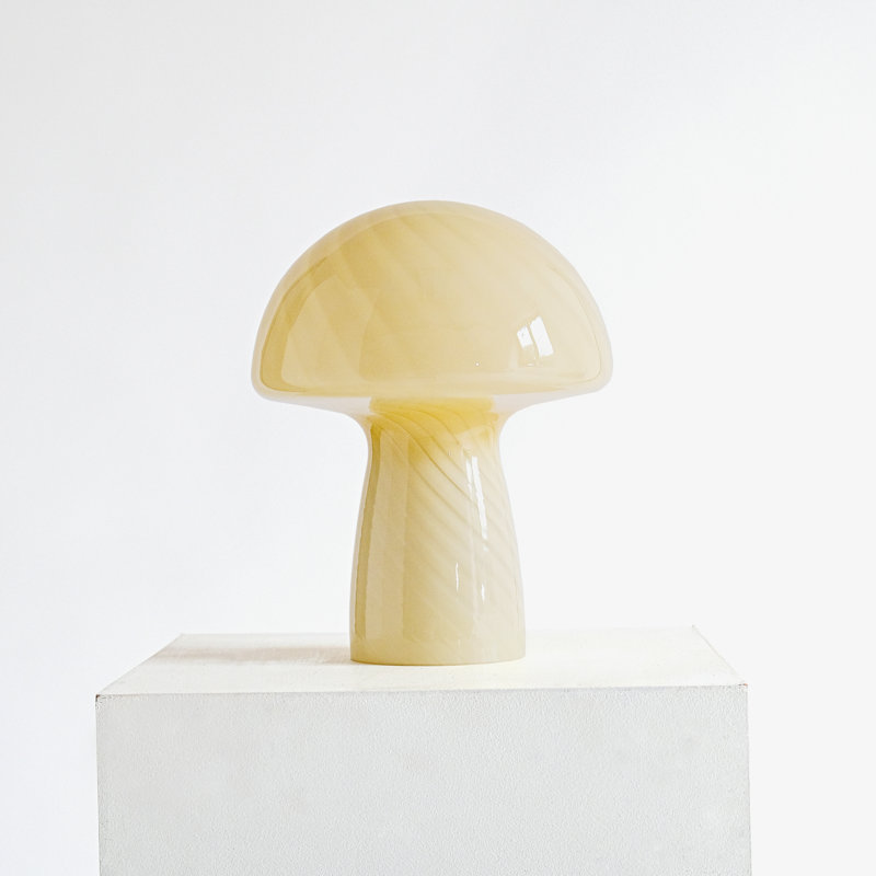 Petite lampe de table en verre, Beurre, Beurre