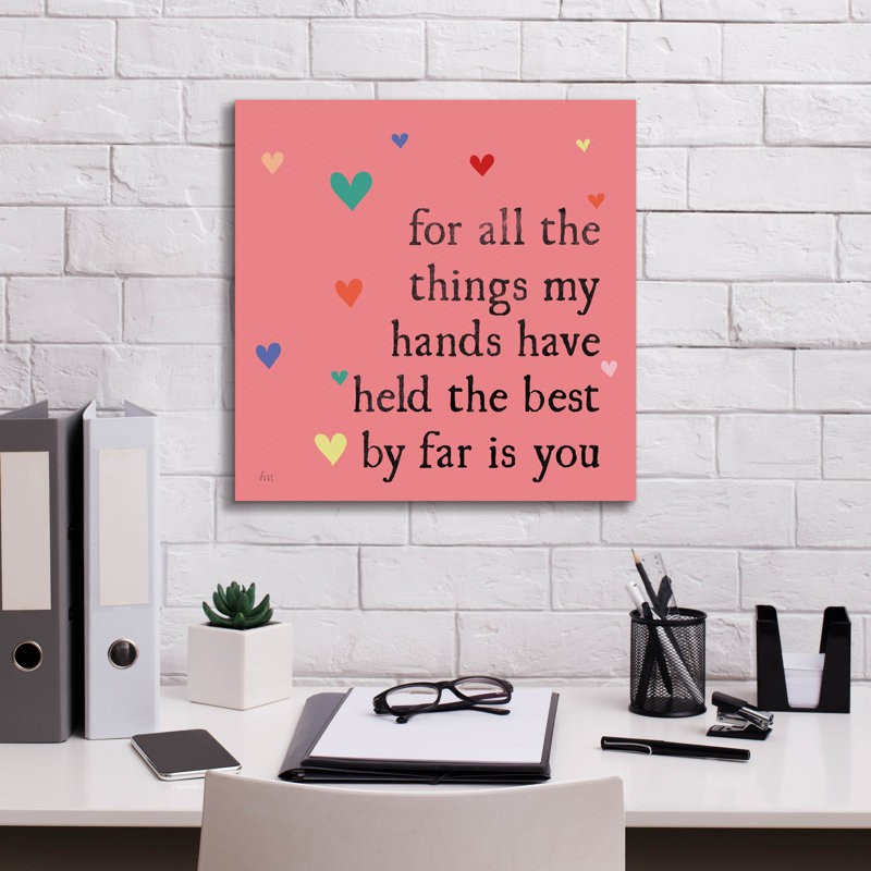 Art mural sur toile Trinx «Simple Romance 2 Colorful» par Laura Marshall, H 18 po x l 18 po x P 0,75 po