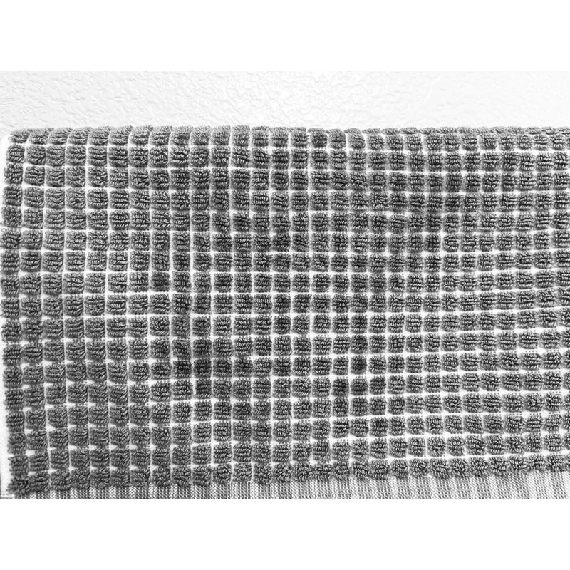 Paquet de 2 serviettes de bain en coton gaufré américain 28 x 55 pouces