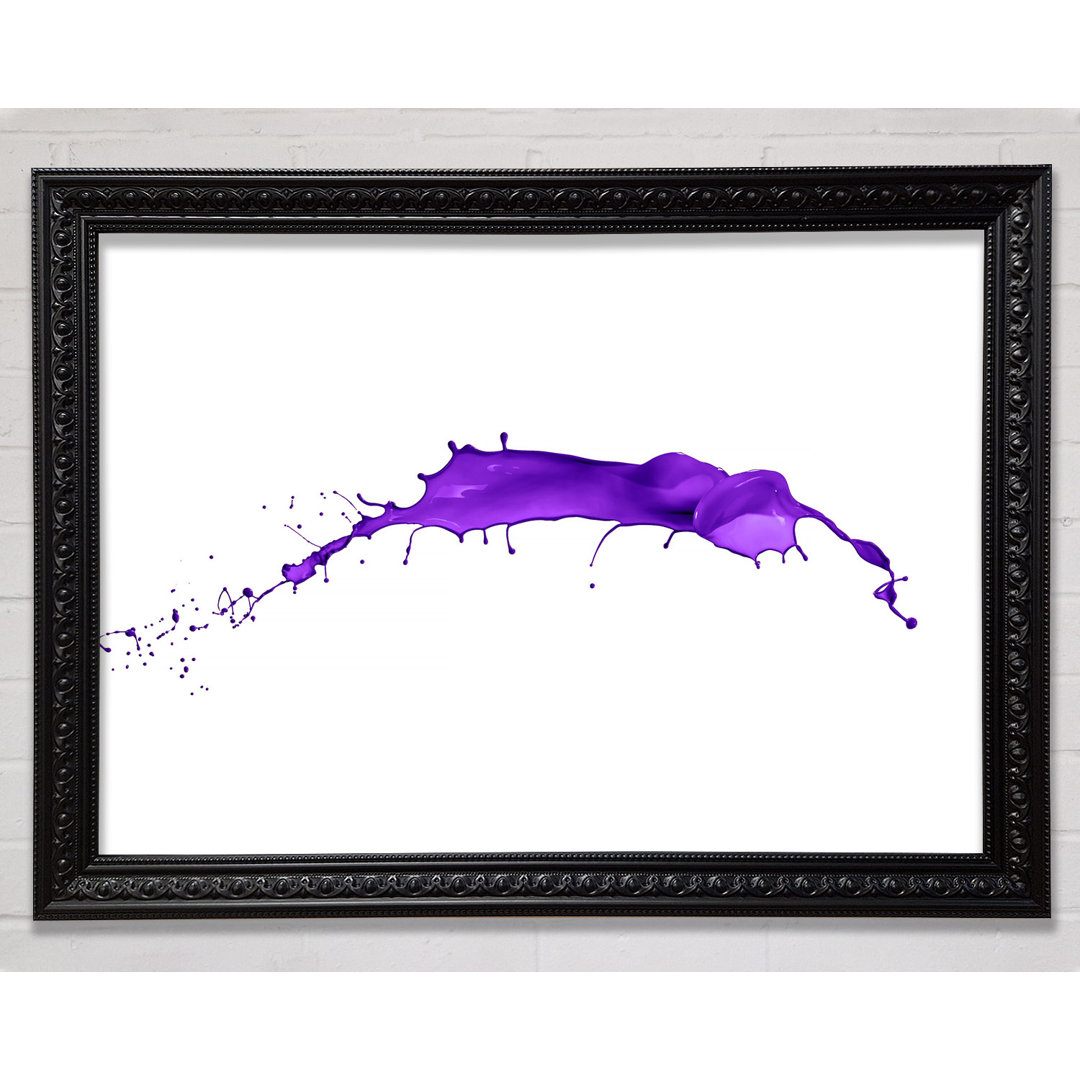 Gerahmter Kunstdruck Purple Splash