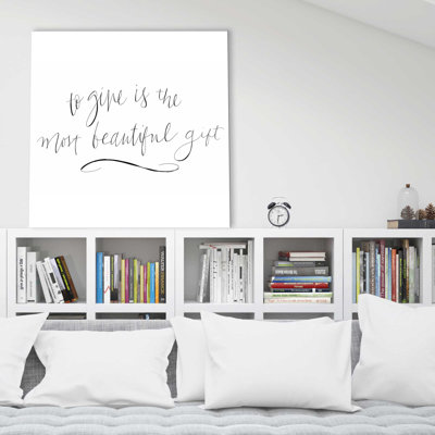 «Most Beautiful Gift (Square)» par SD graphiques Studio Print