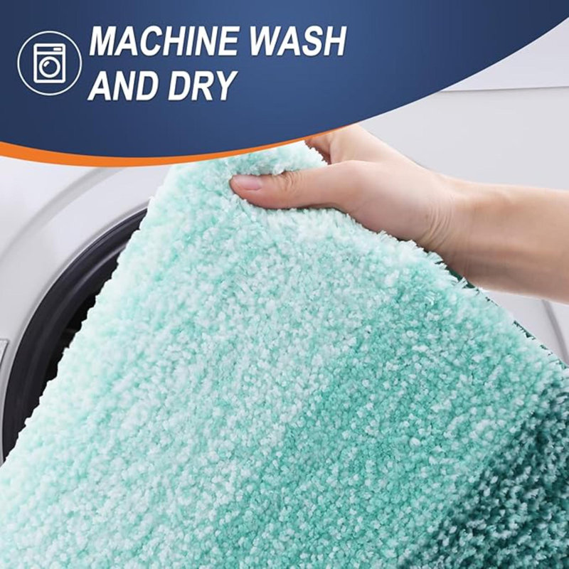 Tapis de salle de bain, tapis de bain en microfibre absorbante très douce, envers en caoutchouc, tapis de bain à séchage rapide et lavables pour le plancher de la salle de bain, la baignoire, la douche et les accessoires de décoration intérieure