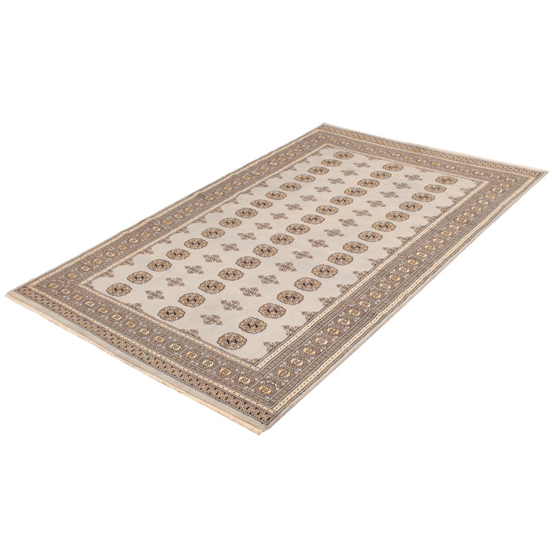Tapis gris 6 pi 1 po x 9 pi 7 po Finha Peshawar Bokhara