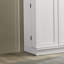 Armoire de rangement blanche L 35 po avec porte de rangement pivotante Lino