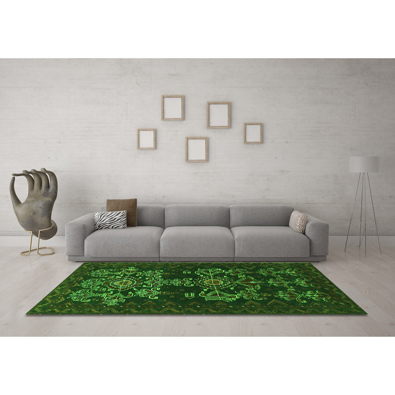Washable Moroccan Indoor Rug, Square 6'