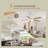 Indoor Modern 52 Inch Ceiling Fan 6 Speed Wind 5 Blades Remote Control Reversible DC Motor With Led Light