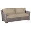 Club 89" Wide Outdoor Wicker Loveseat with Cushions-30564831-70236913-93646291
