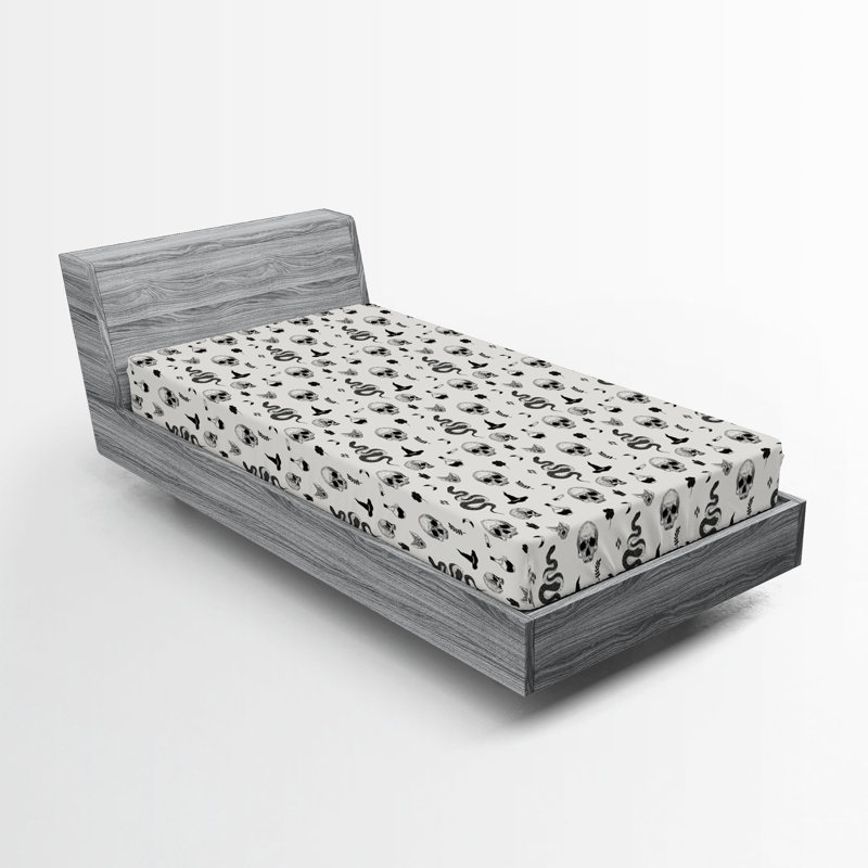 Ensemble de 2 draps-housse Ambesonne, Drap-housse de taille simple
