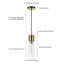 Luminaire suspendu cylindrique à 1 lumière Hubbard-853865838-853865843