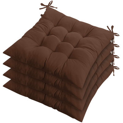 4Pcs Coussins de chaise Coussin décoratif doux pour tapis de bureau à domicile