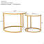Ensemble de 2 tables basses gigognes en bois