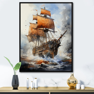 «Pirate Boat Jolly Roger II», reproduction sur toile flottante