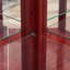 Wine Cabinet with Adjustable Glass Shelves Carved Decoration-2031506706