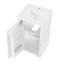 Meuble-lavabo de 20 pouces avec lavabo, porte à fermeture douce et tablettes réglables pour un rangement efficace-116332491