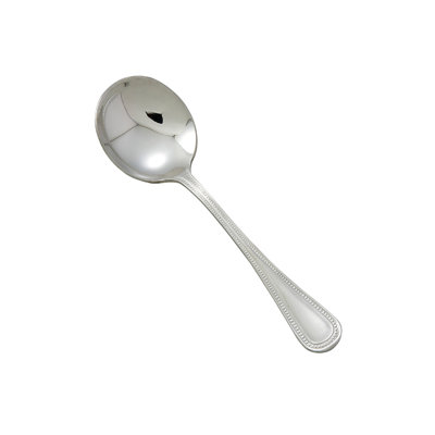 Pearl Stainless-Steel Bouillon Spoon, Extra Heavyweight, 7.25" (12 Pack)