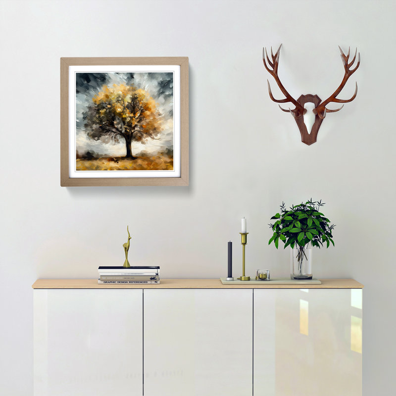 Tree Impressionism No.1 - Framed Print, Oak