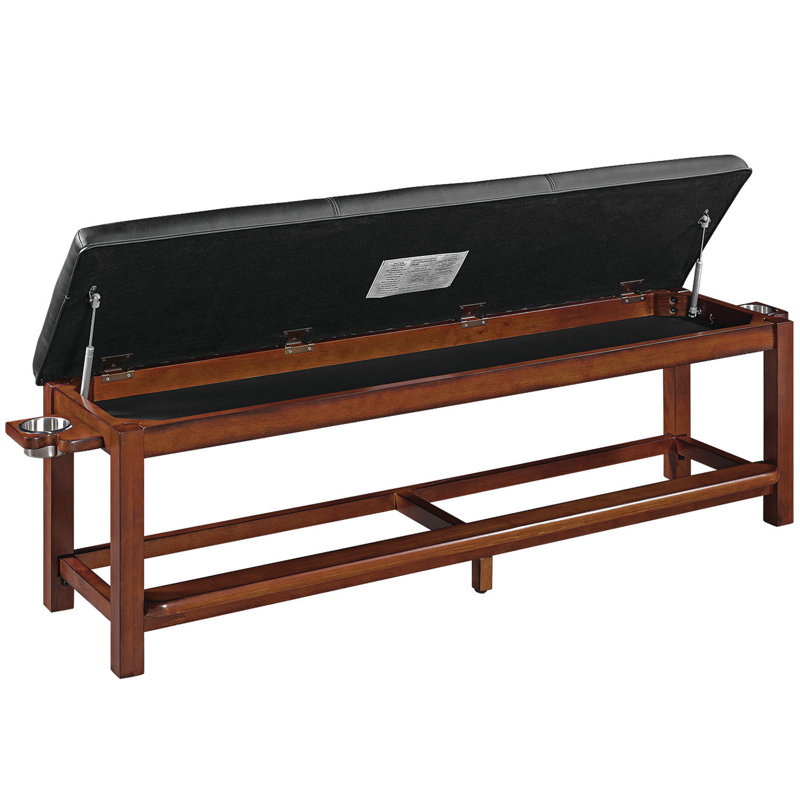 Spectator Storage Bench By RAM Game Room, Chestnut
