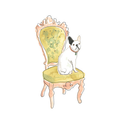 Petite Chien IV by June Erica Vess - Painting