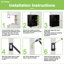 Porte coulissante encastrée à 3 panneaux coulissants avec porte escamotable et serrure d'intimité-120344370-120344380-120344383