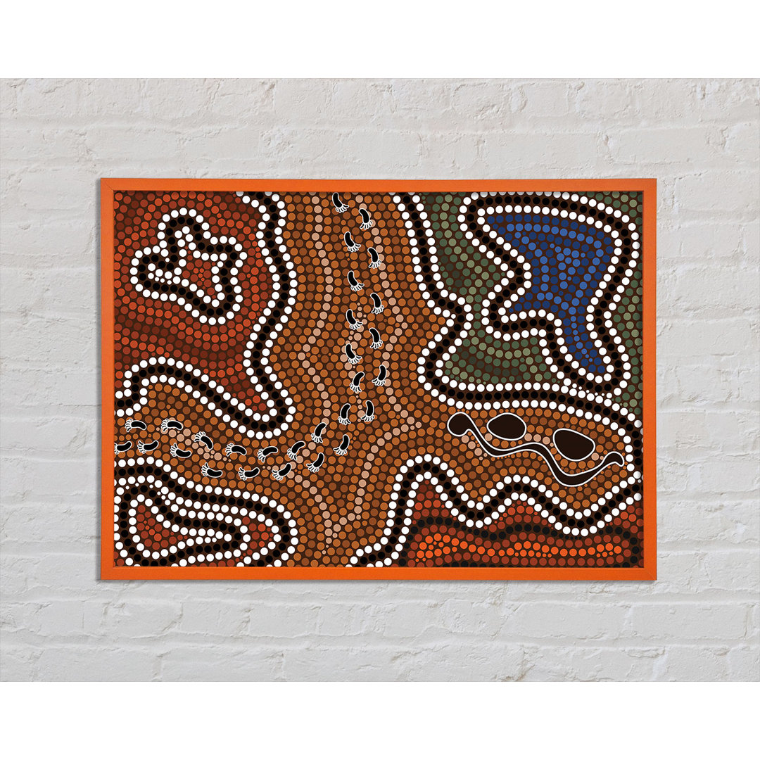 Cathirine Aboriginal Pattern 5 - Einzelner Bilderrahmen Kunstdrucke