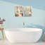 Ensemble de 2 plaques murales d'intérieur de salle de bain Serenity Bath, design par Kim Allen