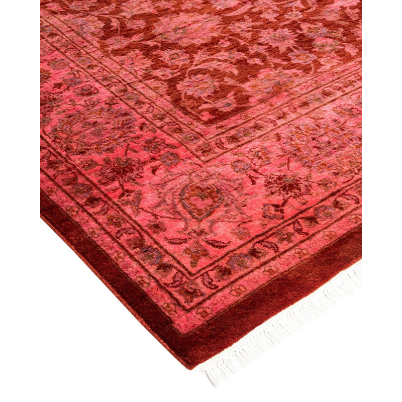 Fine Vibrance One-of-a-Kind 6'2" x 8'10" Hand Knotted Area Rug
