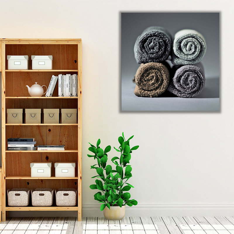Roulé serviettes - reproduction d'art sur toile, H 12 po x l 12 po