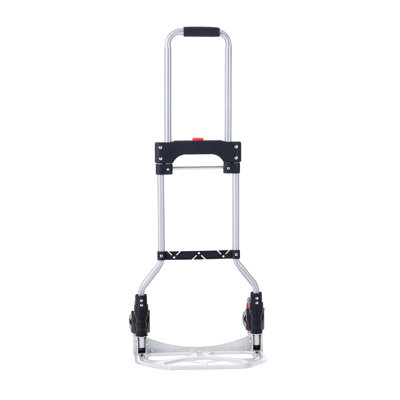 Heavy-Duty Aluminum Folding Hand Truck & Dolly - 176 lbs Capacity Portable Cart with Telescoping Handle & Bungee Cord for Home, Office, and Travel