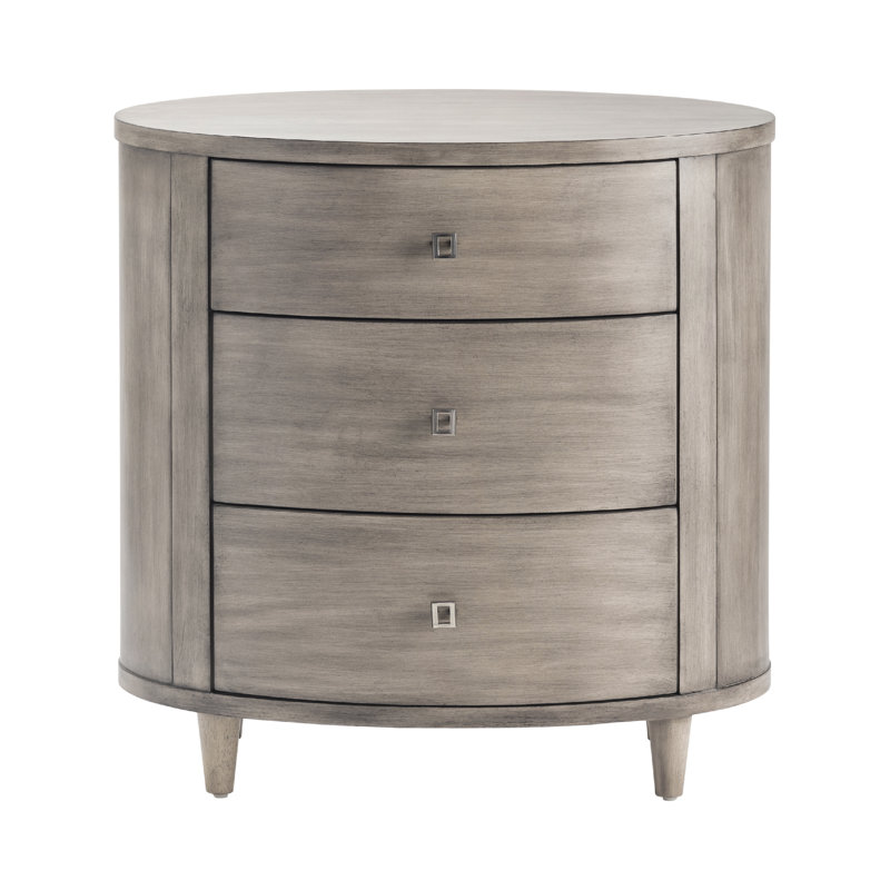 Three-Drawer Oval Chest