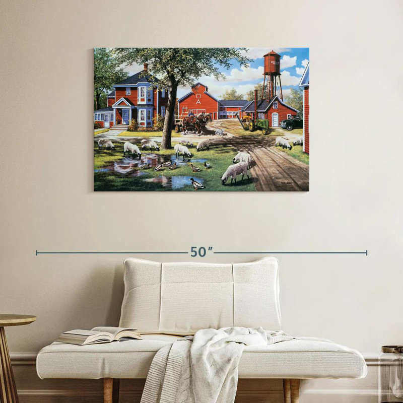 Alvord Earle Brown Farm, H 26 po x l 39 po