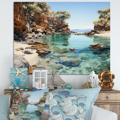 Bevard Rocky Beach Isolé sur toile