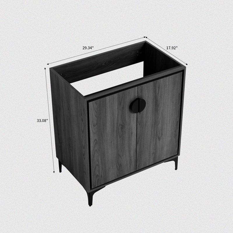 17.92'' Single Bathroom Vanity Base Only