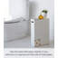 Yamazaki Home Toilet Paper Stocker, Bathroom Storage Organizer Dispenser, Steel, Handles