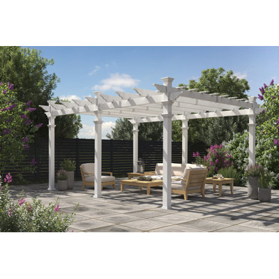 Pergola en vinyle l 16 pi x P 12 pi Barcelona