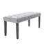 Repose-pieds capitonné en velours Heng Ming-558587302